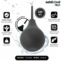 Addicted Toys Travel Cleaner L 220 ml - Duża gruszka higieniczna podrożna
