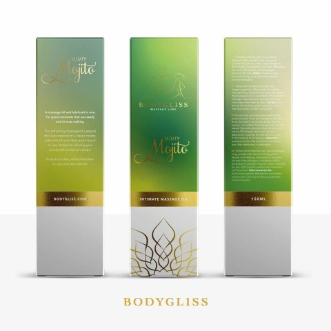 BodyGliss Olejek do masażu i środek poślizgowy Minty Mojito 150ml BodyGliss Olejek do masażu i środek poślizgowy Minty Mojito 150ml