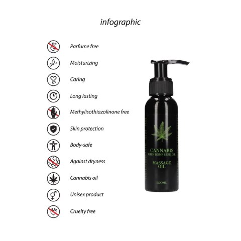 Cobeco Cannabis Olejek do Masażu z Olejem z Nasion Konopi 100 ml Cobeco Cannabis Olejek do Masażu z Olejem z Nasion Konopi 100 ml