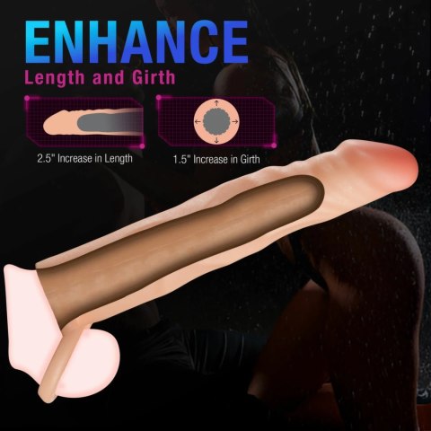 Blush Performance Plus Fortitude - przedłużacz silikonowy 6,3 cm z systemem mocowania Blush Performance Plus Fortitude - przedłużacz silikonowy 6,3 cm z systemem mocowania