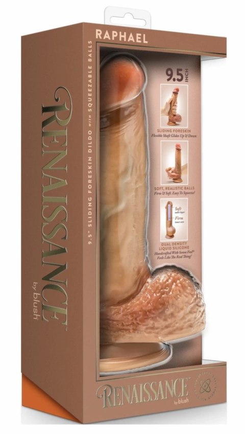 Blush Renaissance Raphael 24 cm model z ruchomą powierzchnią i bazą przyssawką Blush Renaissance Raphael 24 cm model z ruchomą powierzchnią i bazą przyssawką