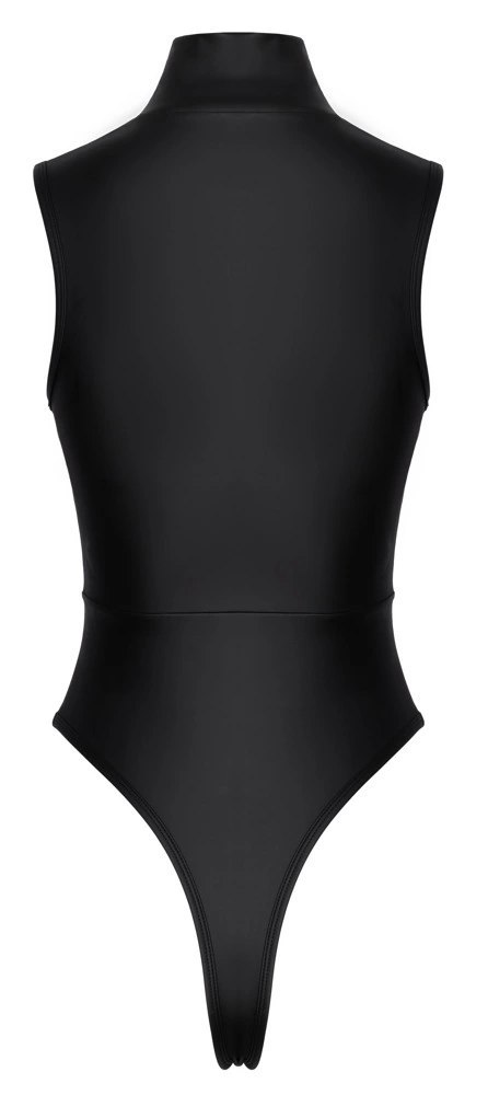 Cottelli PARTY Body Zip S Czarny Mat z Kryształkami, wysoki kroj Cottelli PARTY Body Zip S Czarny Mat z Kryształkami, wysoki kroj