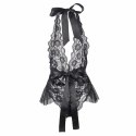 Subblime Body z falbankami czarne L/XL - elegancka bielizna damska