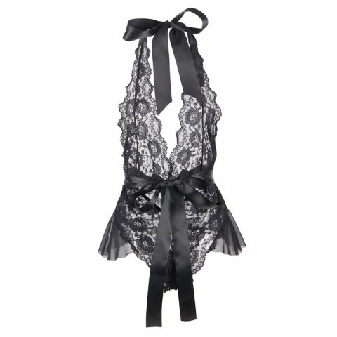Subblime Body z falbankami czarne L/XL - elegancka bielizna damska Subblime Body z falbankami czarne L/XL - elegancka bielizna damska
