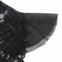 Subblime Body z falbankami czarne L/XL - elegancka bielizna damska