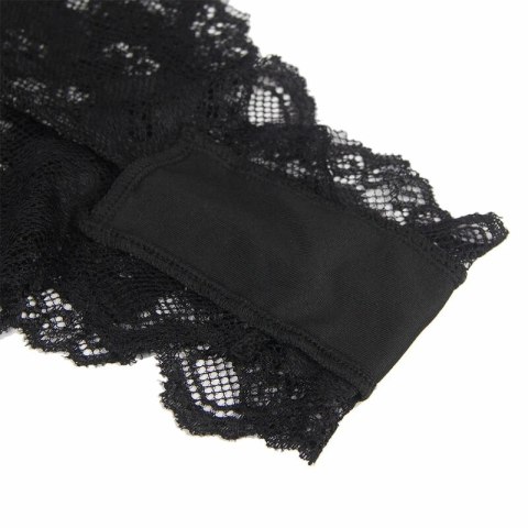 Subblime Body z falbankami czarne L/XL - elegancka bielizna damska Subblime Body z falbankami czarne L/XL - elegancka bielizna damska