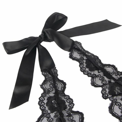 Subblime Body z falbankami czarne L/XL - elegancka bielizna damska Subblime Body z falbankami czarne L/XL - elegancka bielizna damska