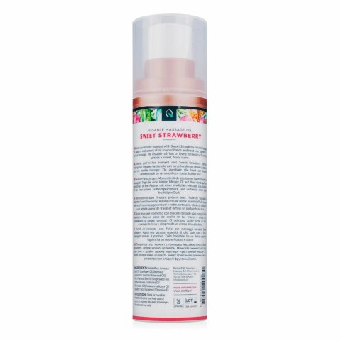 Exotiq Olejek do Masażu Sweet Strawberry 100 ml, odżywczy, zapach truskawki Exotiq Olejek do Masażu Sweet Strawberry 100 ml, odżywczy, zapach truskawki