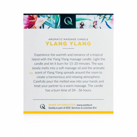 Exotiq Świeca do Masażu Ylang Ylang 200g - Relaksujący Olejek Exotiq Świeca do Masażu Ylang Ylang 200g - Relaksujący Olejek