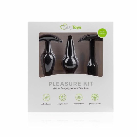 EasyToys Pleasure Kit Zestaw 3 zatyczek silikonowych, rożne rozmiary EasyToys Pleasure Kit Zestaw 3 zatyczek silikonowych, rożne rozmiary