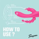 Feelztoys Double Rabbit wibrator 10-funkcyjny, wodoodporny