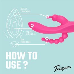 Feelztoys Double Rabbit wibrator 10-funkcyjny, wodoodporny