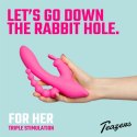 Feelztoys Double Rabbit wibrator 10-funkcyjny, wodoodporny