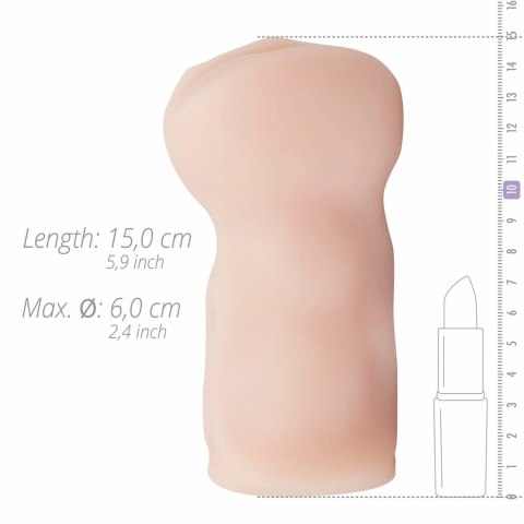 Melissa Laurel model anatomiczny TPR z teksturowanym wnętrzem 16 cm Melissa Laurel model anatomiczny TPR z teksturowanym wnętrzem 16 cm