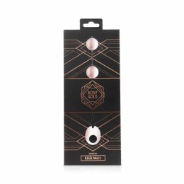 Rosy Gold Nouveau - Kulki treningowe metalowe z uchwytem, 2 sztuki
