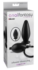Anal Fantasy Collection Korek Anatomiczny Pompowany Silikonowy Czarny