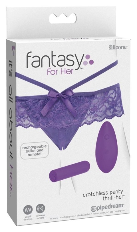 Fantasy For Her komplet majtek koronkowych z systemem wibracyjnym i pilotem Fantasy For Her komplet majtek koronkowych z systemem wibracyjnym i pilotem