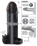 Fantasy X-Tensions Vibrating Extension Czarny 5,1cm +33% Rozmiar