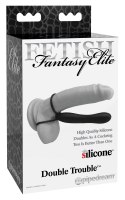 Fetish Fantasy Elite 3w1 silikonowy system elastyczny czarny 15 cm
