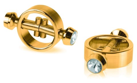 Fetish Fantasy Gold Magnetyczne Zaciski Złote z Kryształkami 5 cm Fetish Fantasy Gold Magnetyczne Zaciski Złote z Kryształkami 5 cm