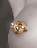 Fetish Fantasy Gold Magnetyczne Zaciski Złote z Kryształkami 5 cm