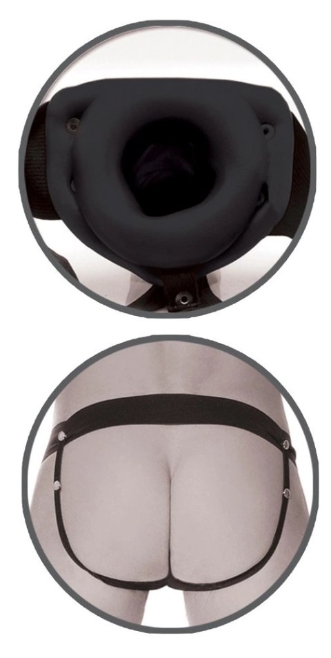 Fetish Fantasy Series Strap-On System czarny 15 cm lekko zakrzywiony Fetish Fantasy Series Strap-On System czarny 15 cm lekko zakrzywiony