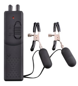 Fetish Fantasy Series Zaciski wibracyjne 10 trybow czarne regulowane