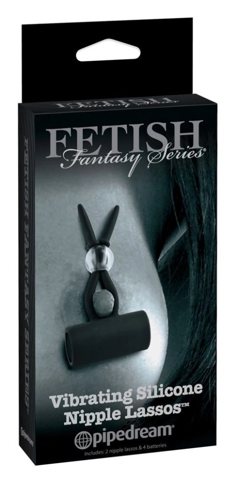 Fetish Fantasy Zaciski na sutki z wibracją i silikonową powierzchnią czarne Fetish Fantasy Zaciski na sutki z wibracją i silikonową powierzchnią czarne