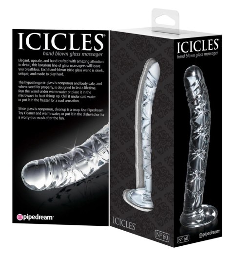 Icicles Model 24 szklany masażer anatomiczny zakrzywiony 16,5 cm Icicles Model 24 szklany masażer anatomiczny zakrzywiony 16,5 cm