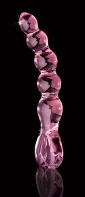 Icicles Model 24 szklany masażer kulkowy z sercem 20 cm