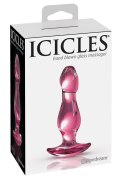 Icicles Model 26 - Szklany masażer anatomiczny ręcznie wykonany 11 cm