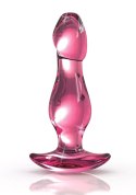 Icicles Model 26 - Szklany masażer anatomiczny ręcznie wykonany 11 cm