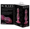 Icicles Model 26 - Szklany masażer anatomiczny ręcznie wykonany 11 cm