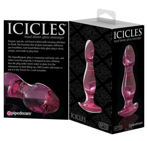 Icicles Model 26 - Szklany masażer anatomiczny ręcznie wykonany 11 cm Icicles Model 26 - Szklany masażer anatomiczny ręcznie wykonany 11 cm