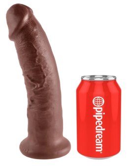 King Cock Anatomiczny Model Zakrzywiony z Przyssawką 24cm Brązowy