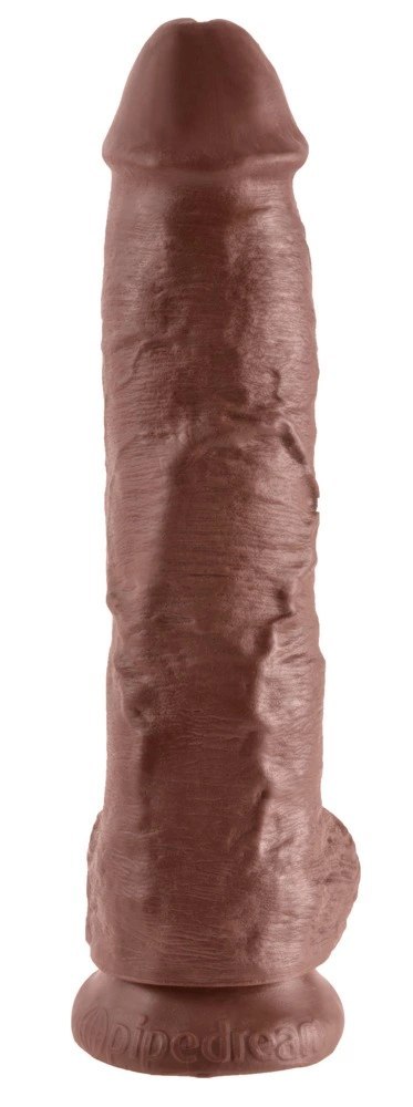 King Cock Model 25 cm - brązowy, anatomiczny kształt, przyssawka King Cock Model 25 cm - brązowy, anatomiczny kształt, przyssawka