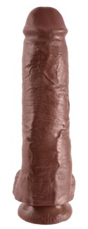 King Cock Model 28 cm brązowy - anatomiczny kształt, przyssawka