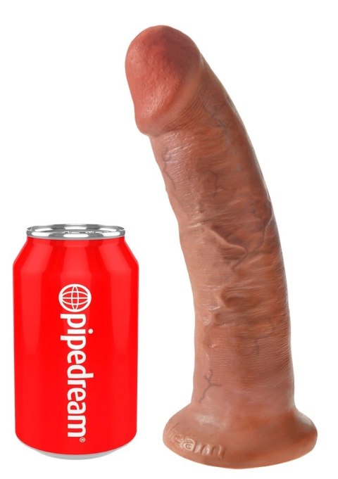 King Cock Model Zakrzywiony Przyssawka 24 cm ciemny PVC King Cock Model Zakrzywiony Przyssawka 24 cm ciemny PVC