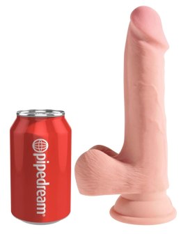 King Cock Plus model anatomiczny z przyssawką 19 cm jasny beż