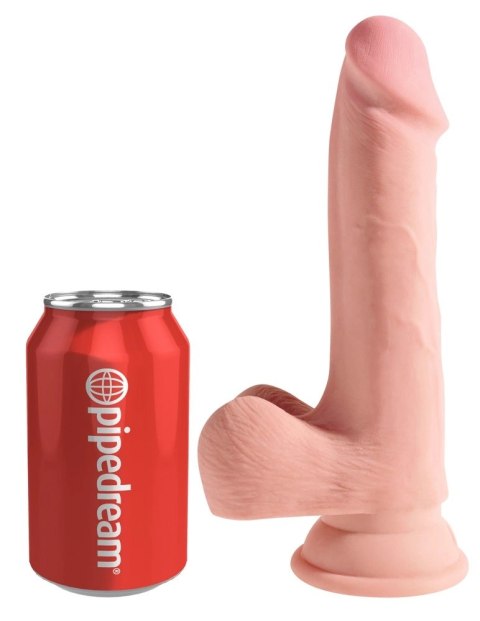 King Cock Plus model anatomiczny z przyssawką 19 cm jasny beż King Cock Plus model anatomiczny z przyssawką 19 cm jasny beż