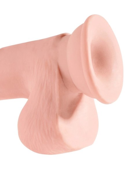 King Cock Plus model anatomiczny z przyssawką 19 cm jasny beż King Cock Plus model anatomiczny z przyssawką 19 cm jasny beż