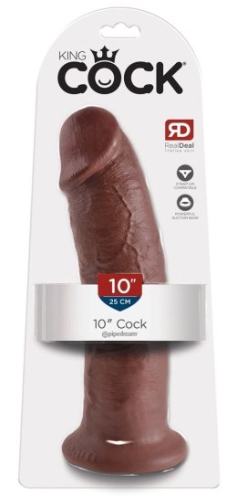 King Cock Zakrzywiony Model 25 cm z Przyssawką, brązowy od Pipedream