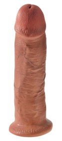 King Cock Zakrzywiony Model z Przyssawką 25 cm Ciemny PVC