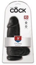 King Cock model 23 cm czarny z przyssawką - anatomiczna forma PVC