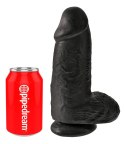 King Cock model 23 cm czarny z przyssawką - anatomiczna forma PVC