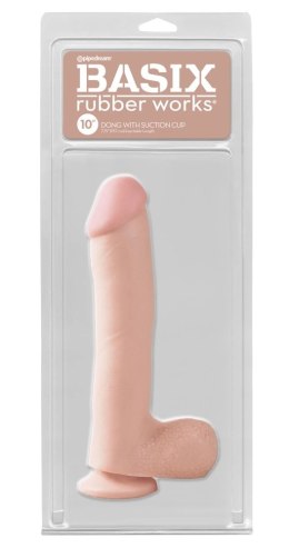 Pipedream Basix Naturalny Model z Podstawą 25cm cielisty PVC