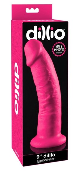 Pipedream Dillio Pink model 23cm z przyssawką - anatomiczny kształt