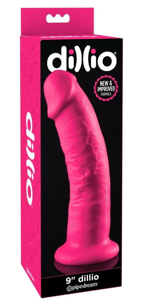 Pipedream Dillio Pink model 23cm z przyssawką - anatomiczny kształt
