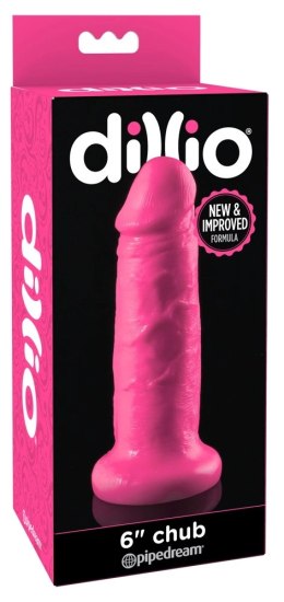 Pipedream Dillio model 15 cm rożowy - anatomiczny kształt, PVC