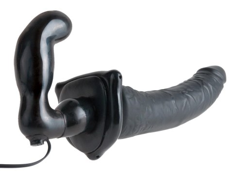 Pipedream Fetish Fantasy Strap-On z funkcją wibracji, czarny, 19 cm Pipedream Fetish Fantasy Strap-On z funkcją wibracji, czarny, 19 cm